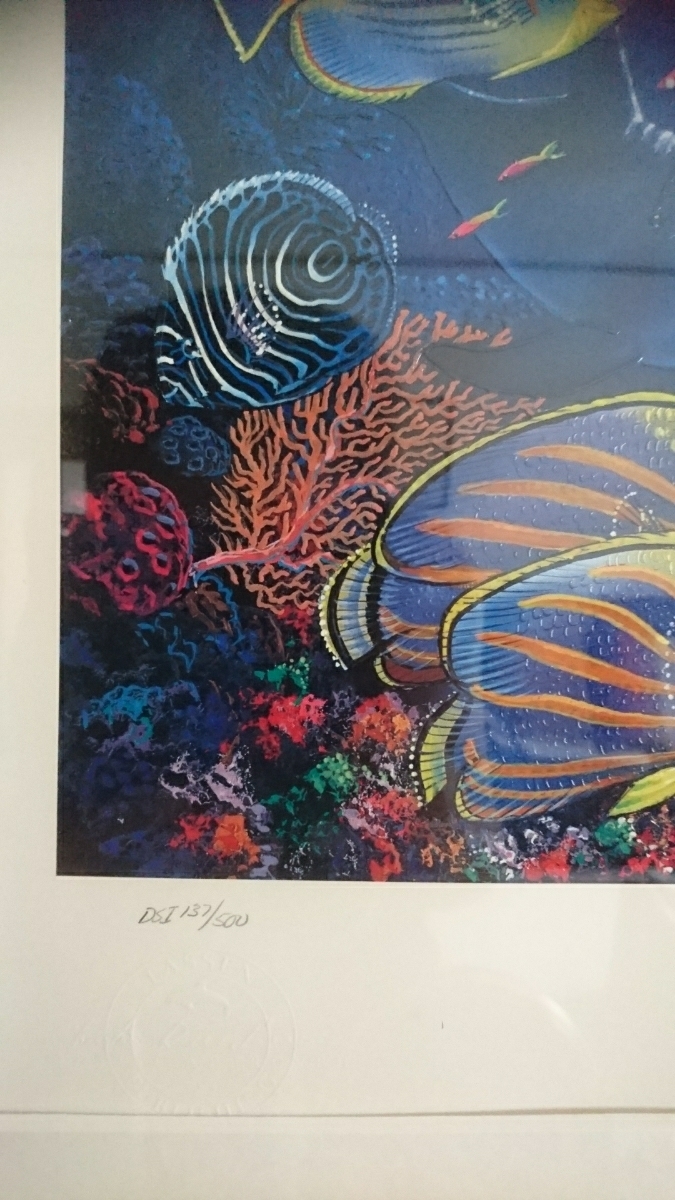 【真作保証】ラッセン&ディズニー　「ソーサラー・オブ・ザ・シーズ」　シルクスクリーン