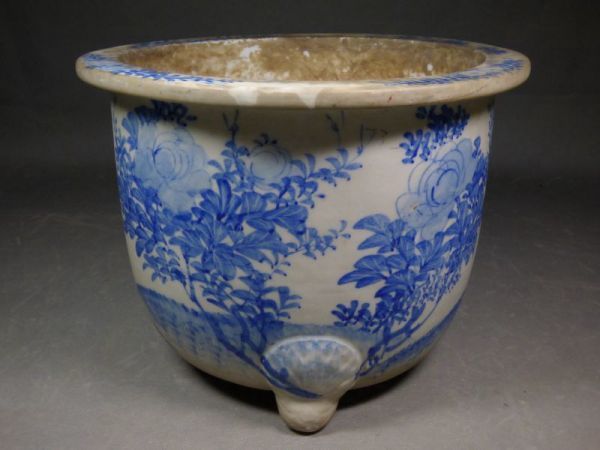 古伊万里 植木鉢/陶磁器 古典園芸 万年青 蘭