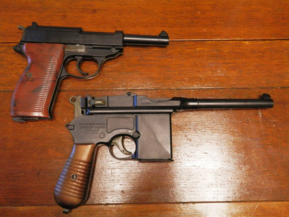 マルイ　モーゼル　ワルサーP38 2丁　ジャンク　モデルガン