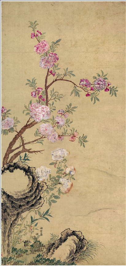 ★大人気★ 【桂花図】画芯 書道 古画 手巻 珍藏 美術品 掛軸 装飾画 総高：115cm LZ-052_2