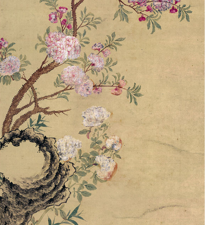 ★大人気★ 【桂花図】画芯 書道 古画 手巻 珍藏 美術品 掛軸 装飾画 総高：115cm LZ-052_5