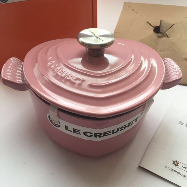 ほぼ未使用】LE CREUSET ハート型 両手鍋 レッド ル クルーゼ ハート