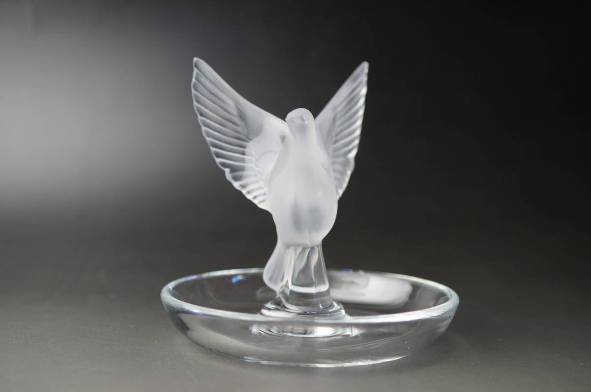 壱☆ LALIQUE ラリック☆ バード リングトレイ☆鳥 アクセサリー 美品