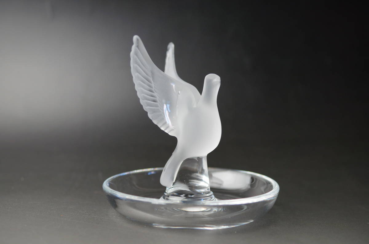 壱☆ LALIQUE ラリック☆ バード リングトレイ☆鳥 アクセサリー 美品
