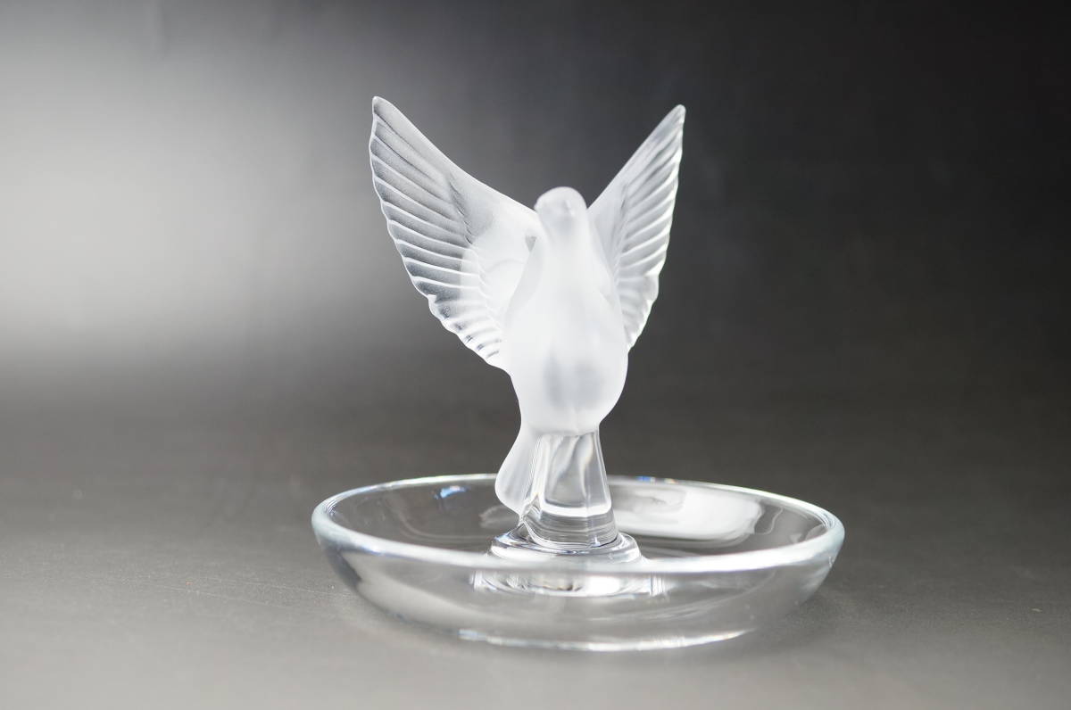 壱☆ LALIQUE ラリック☆ バード リングトレイ☆鳥 アクセサリー 美品