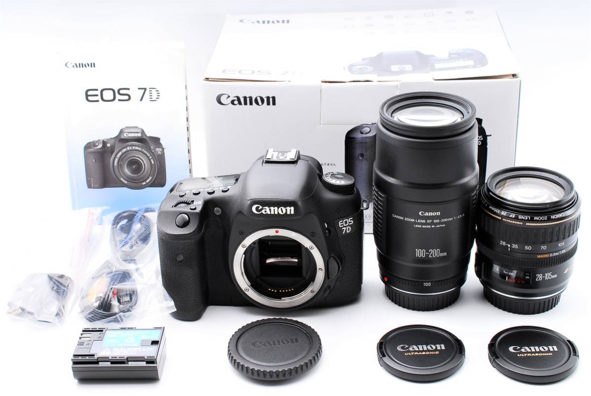 EOS Canon 7D キャノン - Mark II 広角望遠レンズセット｜一眼レフ 