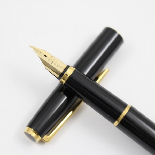 PILOT パイロット 18Kペン先 万年筆 ブラック×ゴールド【いおき質店