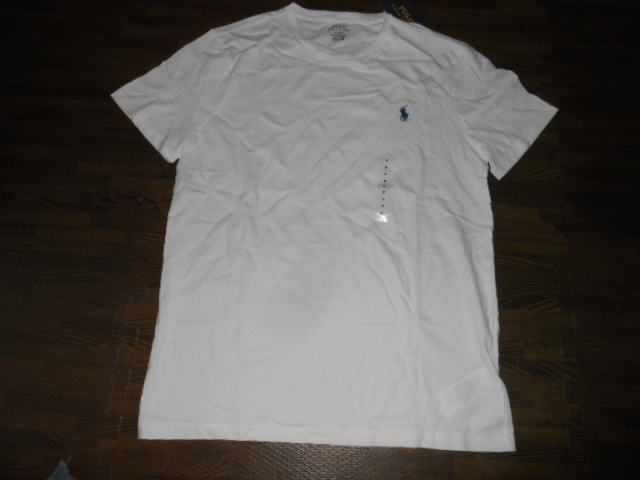 ■ラルフ■新品Ｍ　白のクルーネックＴシャツ　送料215円