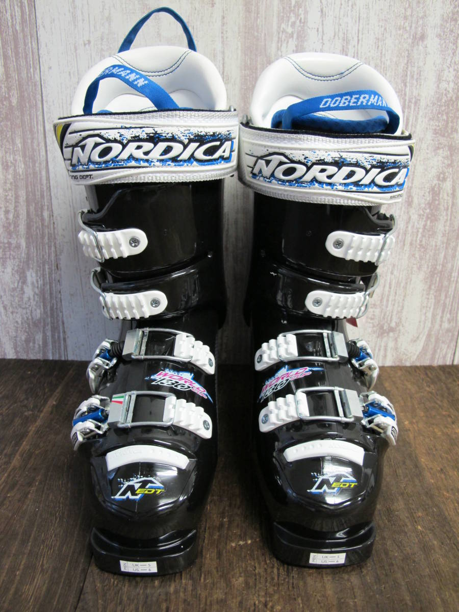 激安大特価，低価 ◎未使用品　NORDICA/ノルディカ　スキーブーツ　DOBERMANN WC EDT 130 10/11　メンズ　２４cm　ブラック　箱つき　＠１００(3963-6/12)
