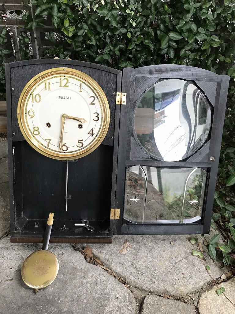 柱時計 掛時計 アンティーク ゼンマイ式 SEIKOSHA 精工舎 SEIKO Yahoo