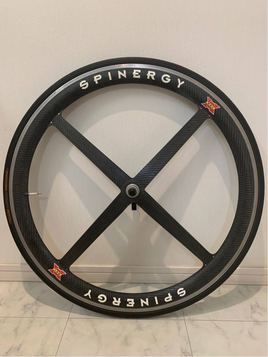 希少クリンチャー700c フロントSPINERGYスピナジー ピスト SPINERGY