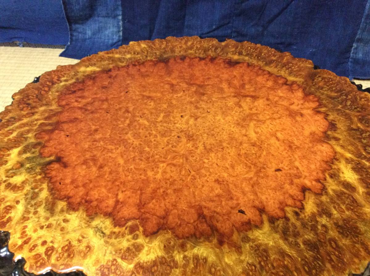 ☆蔵出し品 極上 花梨 本花梨 瘤 花台 飾台 玉杢 葡萄杢 煎茶道具 盆栽