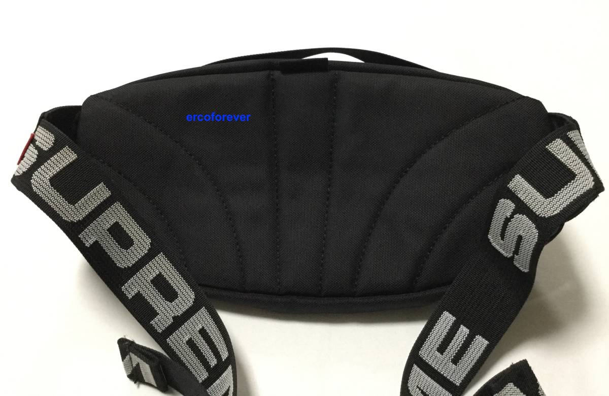 送料無料 Supreme Waist Bag 18ss ウエストバッグ Black ブラック 黒