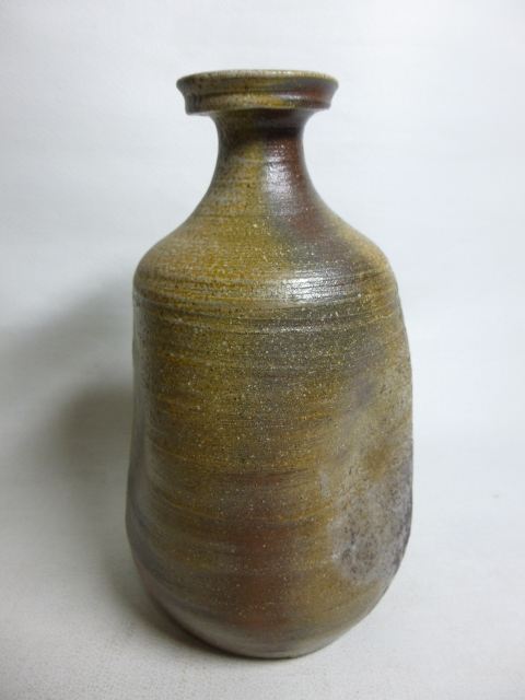 旧家から 備前焼 備前花入 柴岡香山 共箱 /茶道具