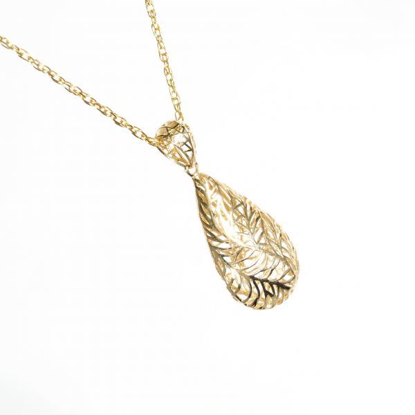 【激安大特価，お買い得】 GOLD ゴールド ドロップ 雫 しずく ネックレス K18YG 刻印有 デザイン K18YG 18金製 参考価格10万 GO148-3-1(ピンクゴールド)｜売買されたオークション情報、yahooの商品情報をアーカイブ公開 - オーク ピンクゴールド