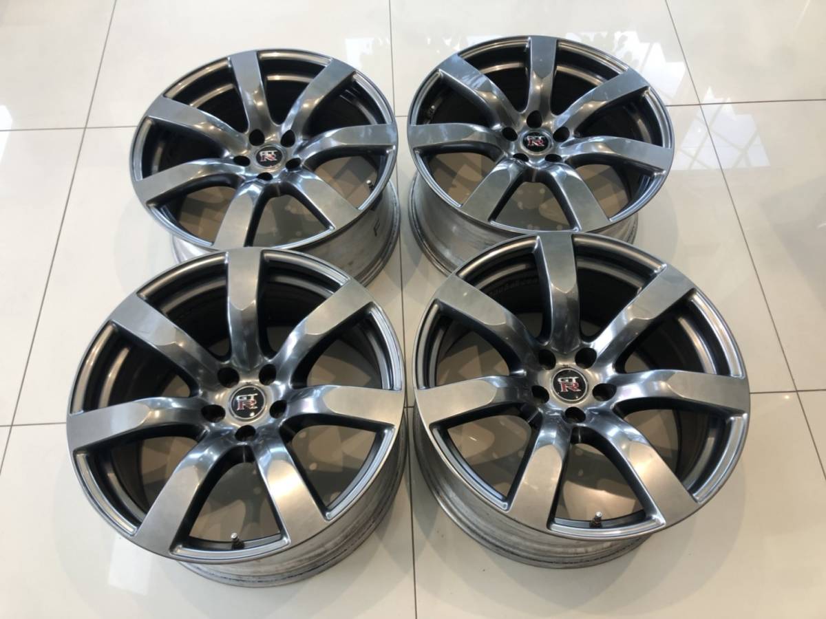 GT-R - R35 Yahoo!オークション 9.5J+45 純正 +45 メルカリ 4本通し