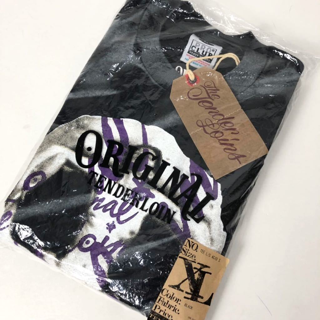 美品 19SS TENDERLOIN TEE L/S ACID S 黒 XL テンダーロイン