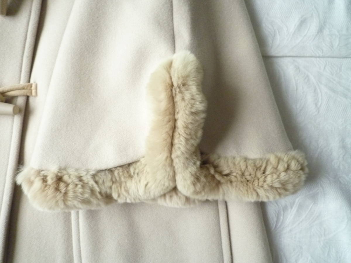 美品 TO BE CHIC レッキスファー付 Aライン ダッフルコート BE TO 