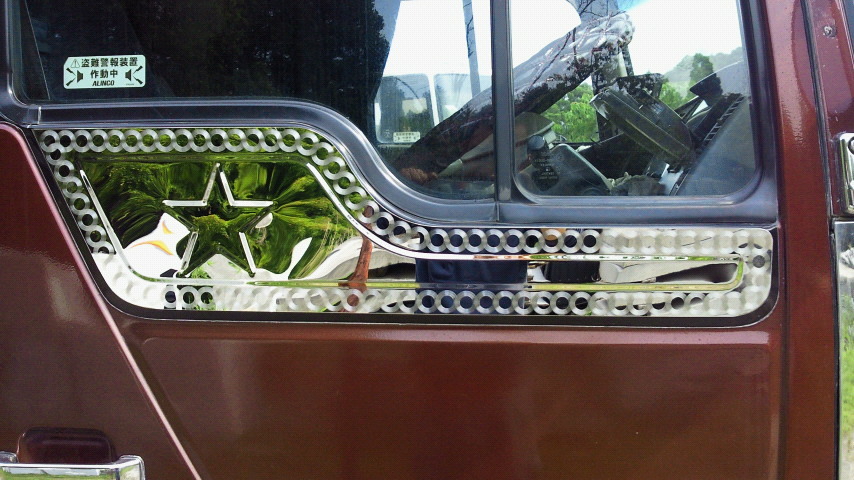 日野　旧プロフィア/プロフィアテラヴィ　ドアウインドウ　星　鏡面