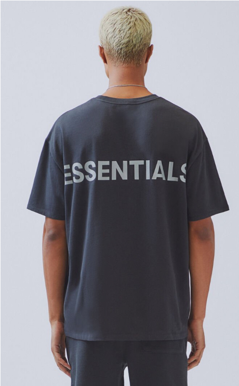 【新品未使用】FOG Fear Of God Essentials Boxy T-Shirt Reflective エッセンシャルズ Tシャツ リフレクティブ サイズXS
