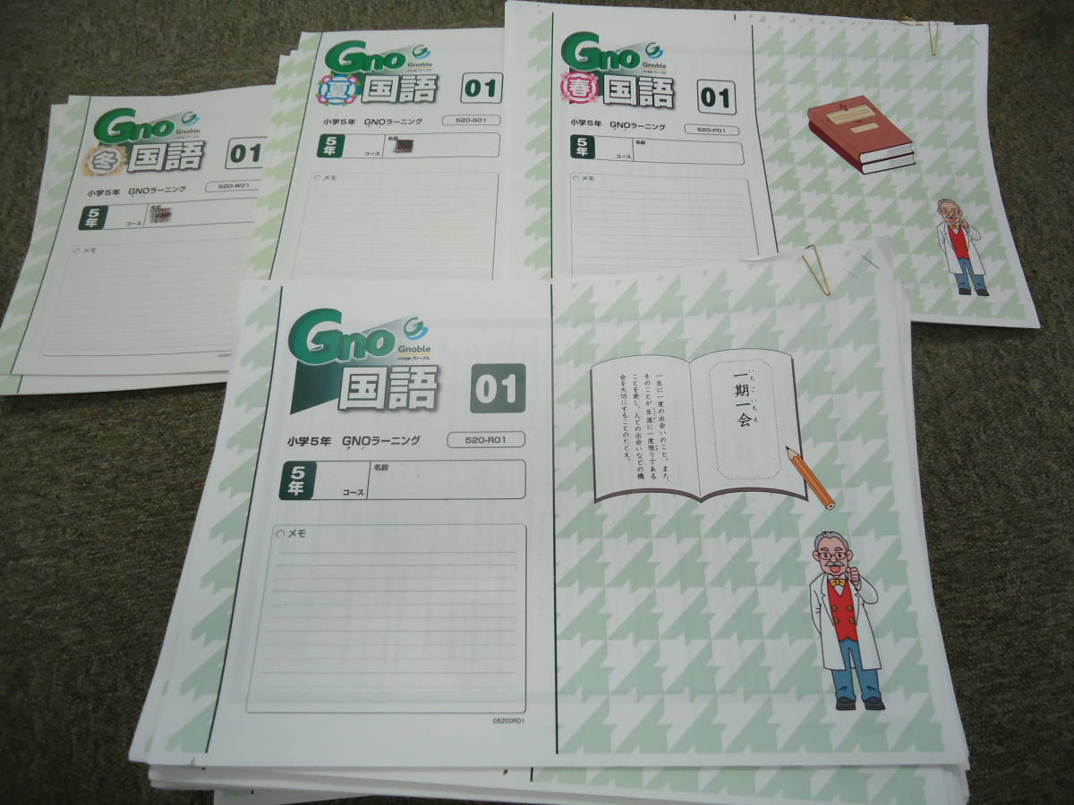 特別訳あり特価】 小4 や グノーブル Gnoラーニング 国語 春期講習 