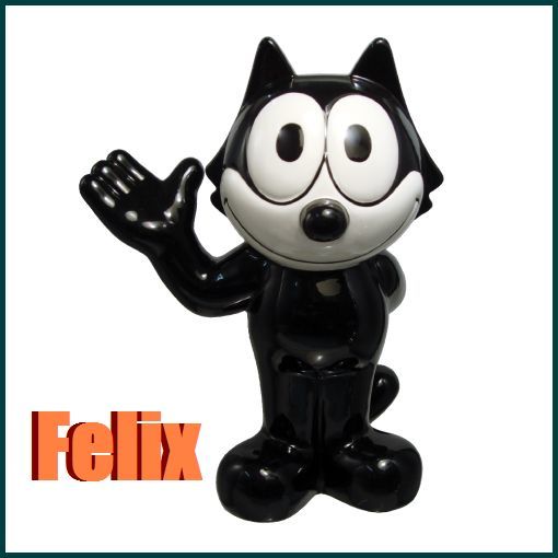 the 貯金箱 フィリックス 陶器 - cat フィリックス・ザ・キャット 