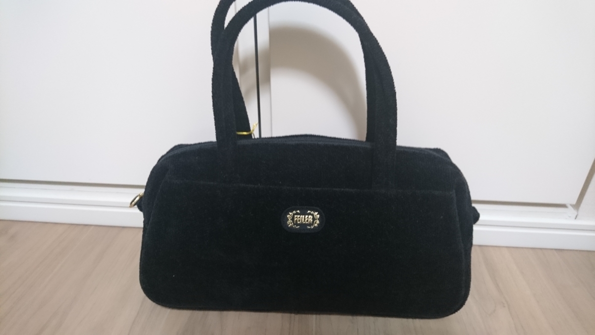 新品・タグつき☆フェイラー☆ハンドバッグ 花柄 シュニール織 FEILER 