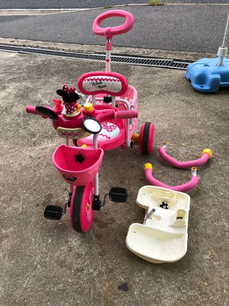 おしゃべりカーゴ三輪車 ミニー お渡し完了 おしゃべりカーゴトライク