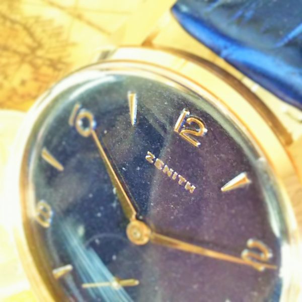 【入手困難！】ZENITHゼニス126★青文字盤★メンズ手巻きアンティーク腕時計ビンテージ★激レア新品仕上げ美品★動作良好★送料無料[28126]_2