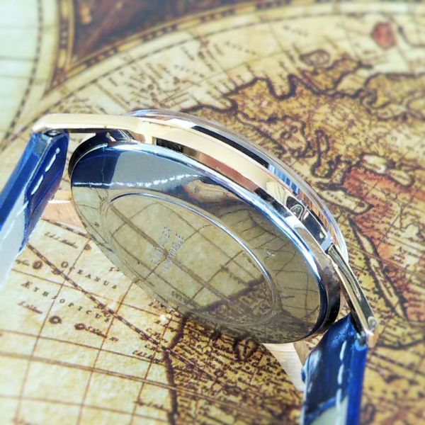 【入手困難！】ZENITHゼニス126★青文字盤★メンズ手巻きアンティーク腕時計ビンテージ★激レア新品仕上げ美品★動作良好★送料無料[28126]_7