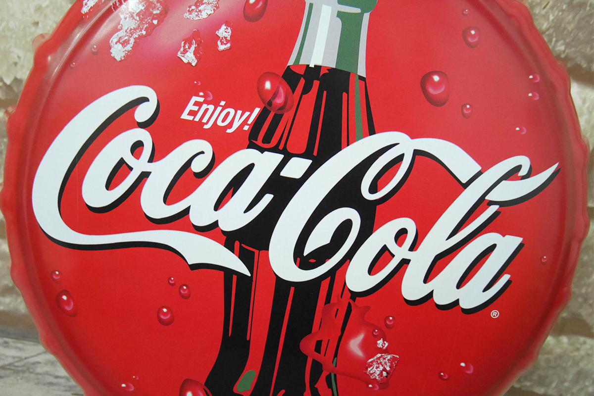 BZ-71 王冠 ブリキ看板 蓋 コカコーラ Coca Cola 瓶 ウォールサイン 