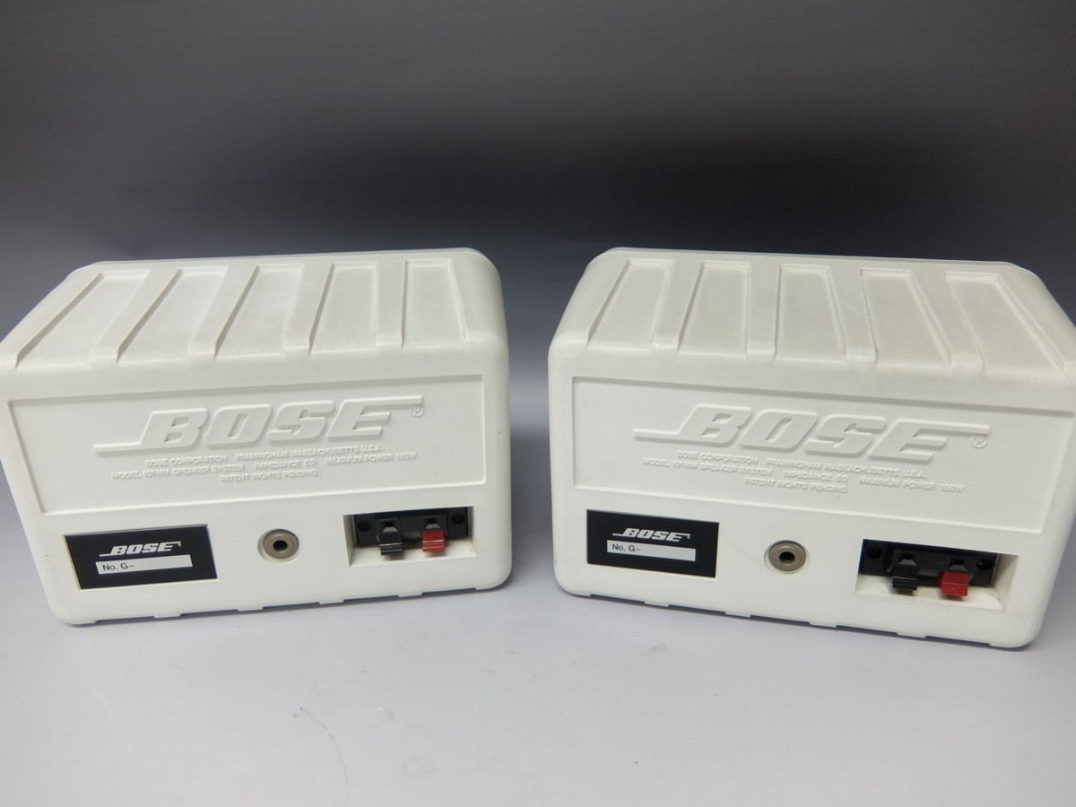 Boseスピーカー101mm ホワイト BOSE スピーカー 101MMW ホワイト ペア＆アンプ