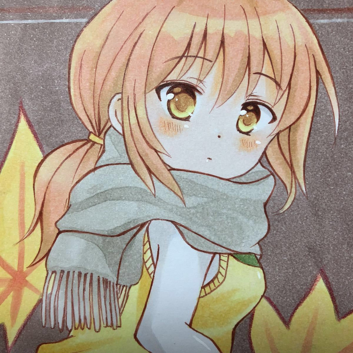 オリジナルイラスト マフラー少女 手描きイラスト 売買されたオークション情報 Yahooの商品情報をアーカイブ公開 オークファン Aucfan Com