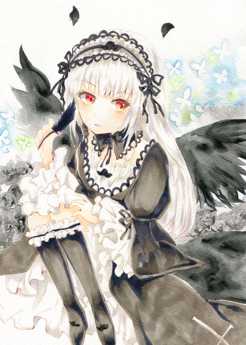 ローゼンメイデン 水銀燈 直筆原画 両面ポスター♯12 水銀燈 触り