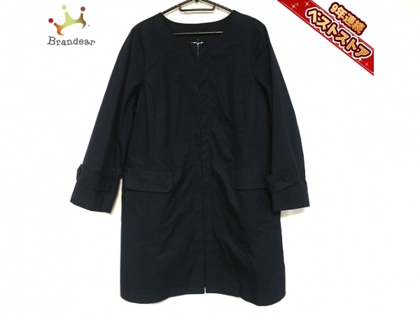 スキャパ Scapa サイズ42 L ネイビー レディース 春・秋物 美品 コート