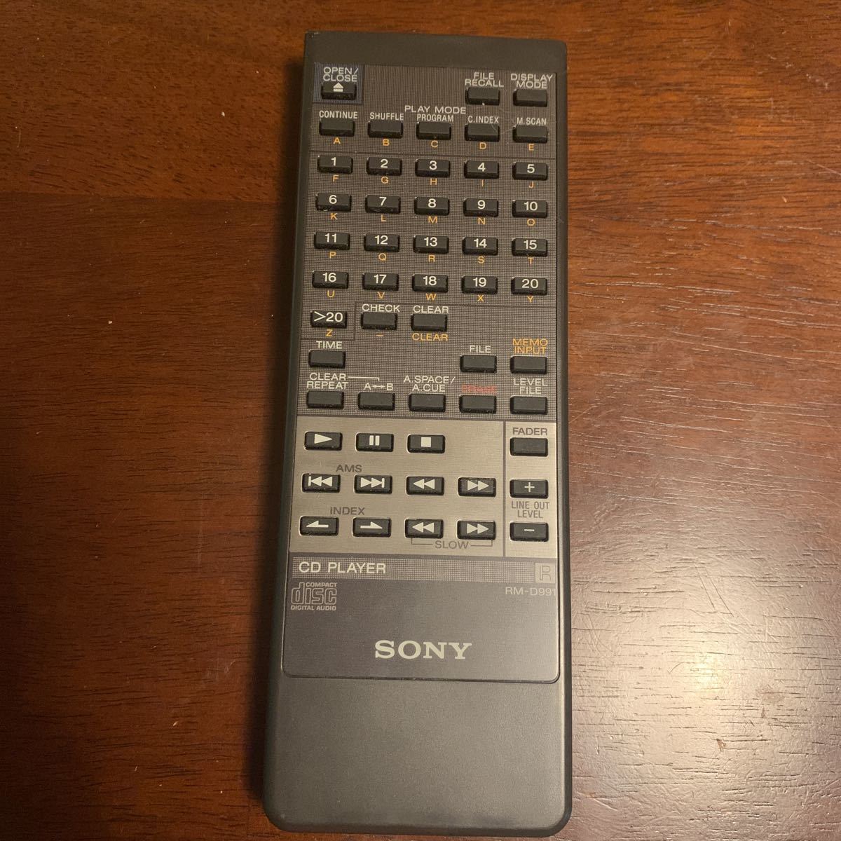SONY CDプレーヤー リモコン RM-D991 中古 SONY RM-D991 Yahoo