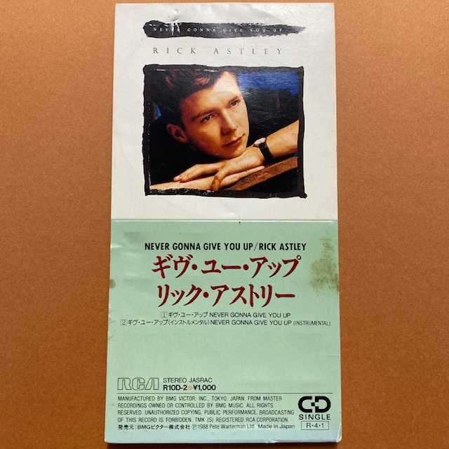 廃盤 8cm シングル CD リック・アストリー Never Gonna Give You Up Rick Astley_1