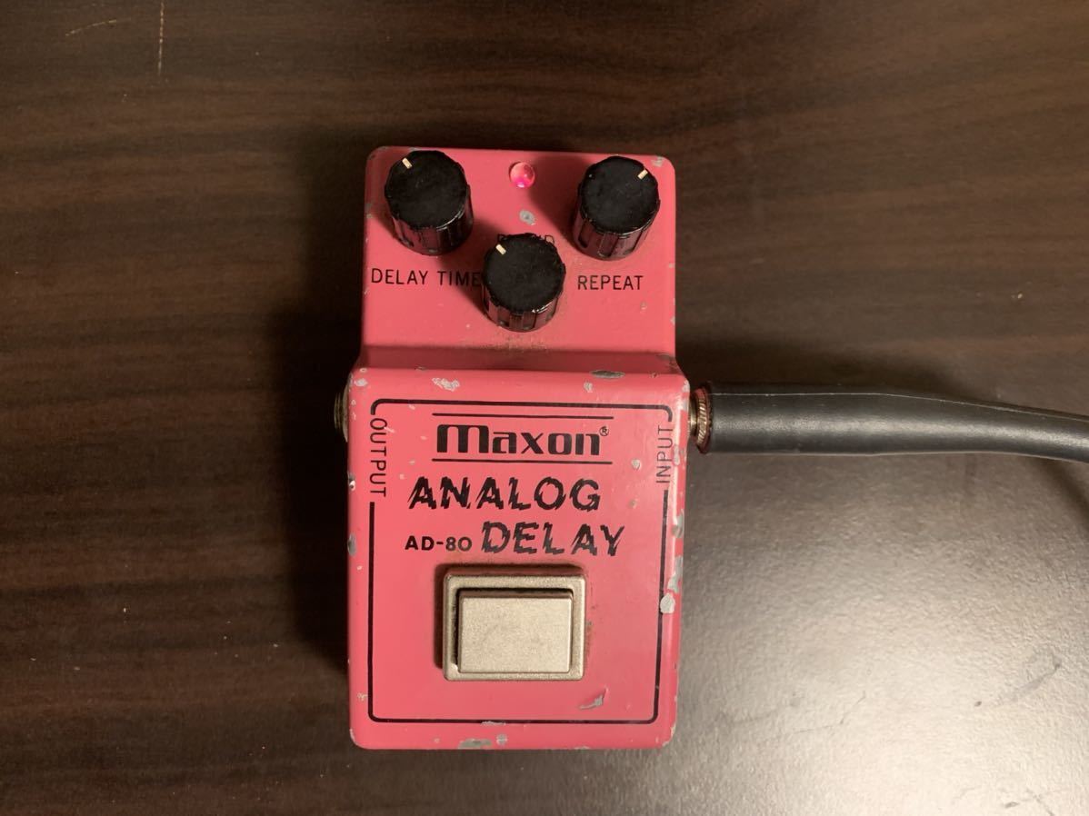 Maxon ANALOG DELAY AD-80 アナログディレイ ヴィンテージ 動作品