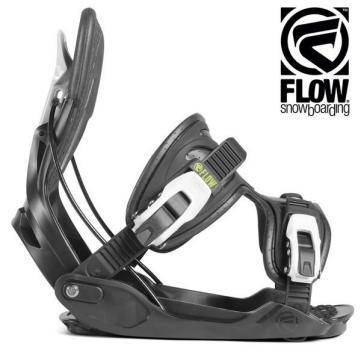 送料込 18-19 フロー FLOW ビンディング ALPHA 男 Charcoal/Lサイズ スノボビンディング バインディング