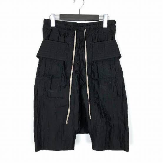 Owens | Rick Cargo RICK OWENS – CARGO Black Acroera Pants Belas