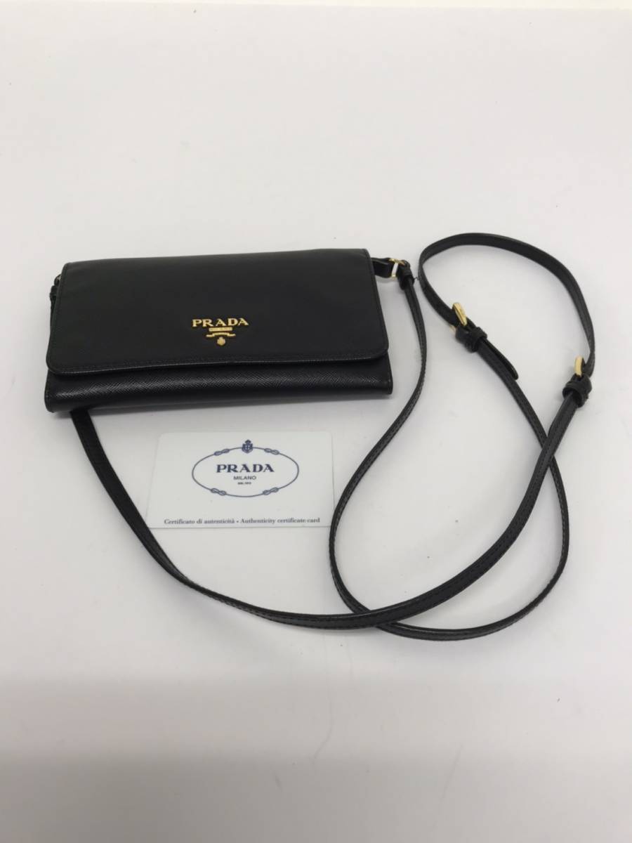 プラダPRADA 1M1437 2way ショルダー バッグ クラッチ