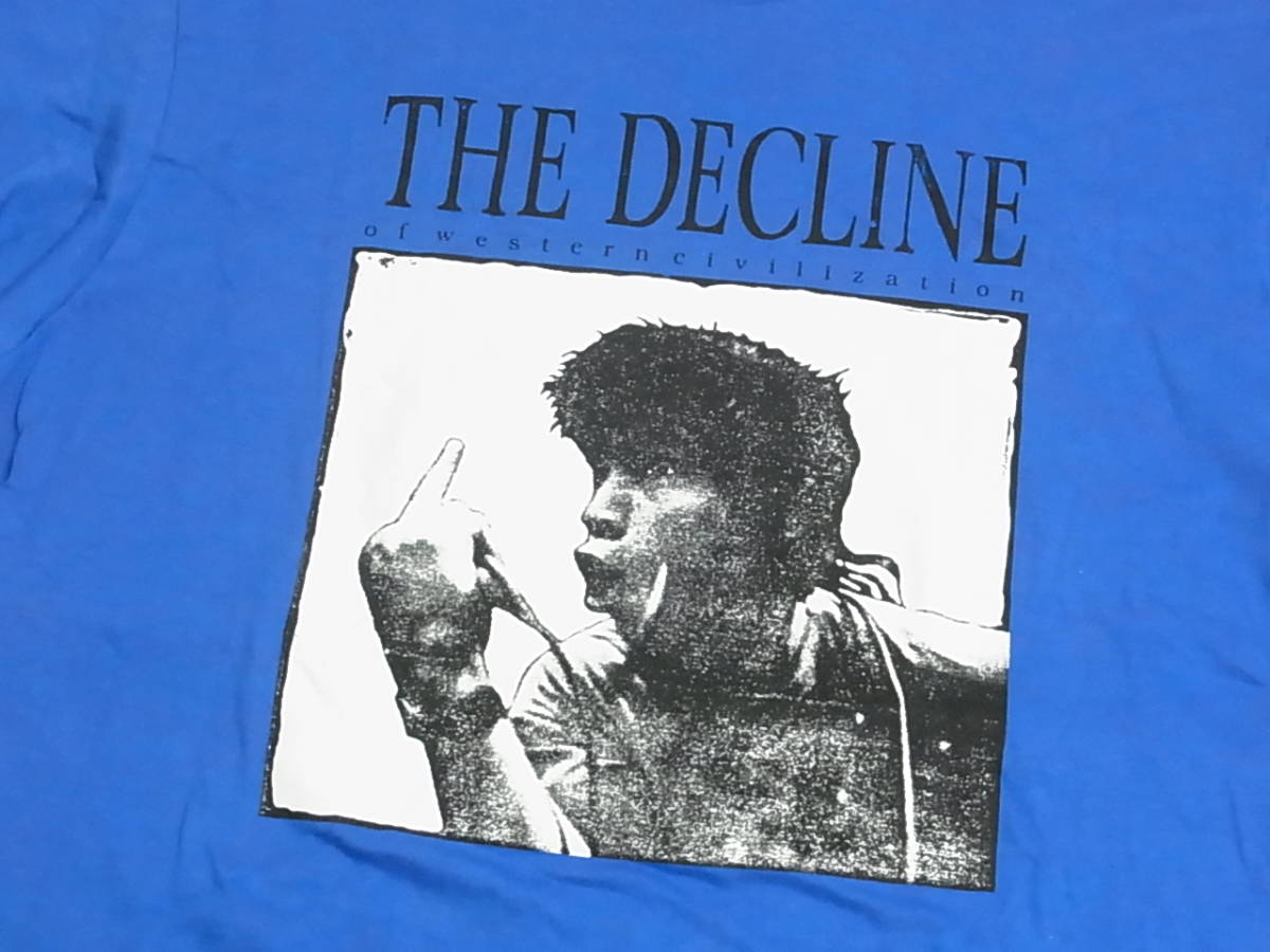 Supreme　シュプリーム　17aw　THE DECLINE TEE　ディクライン プリント クルーネック Tシャツ　XL　ブルー　正規品　新品　未使用品　RK