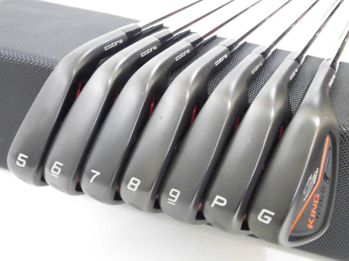 ◇程度良◇コブラ◇KING FORGED CB BLACK◇4-PW 7本◇Dynamic Gold 