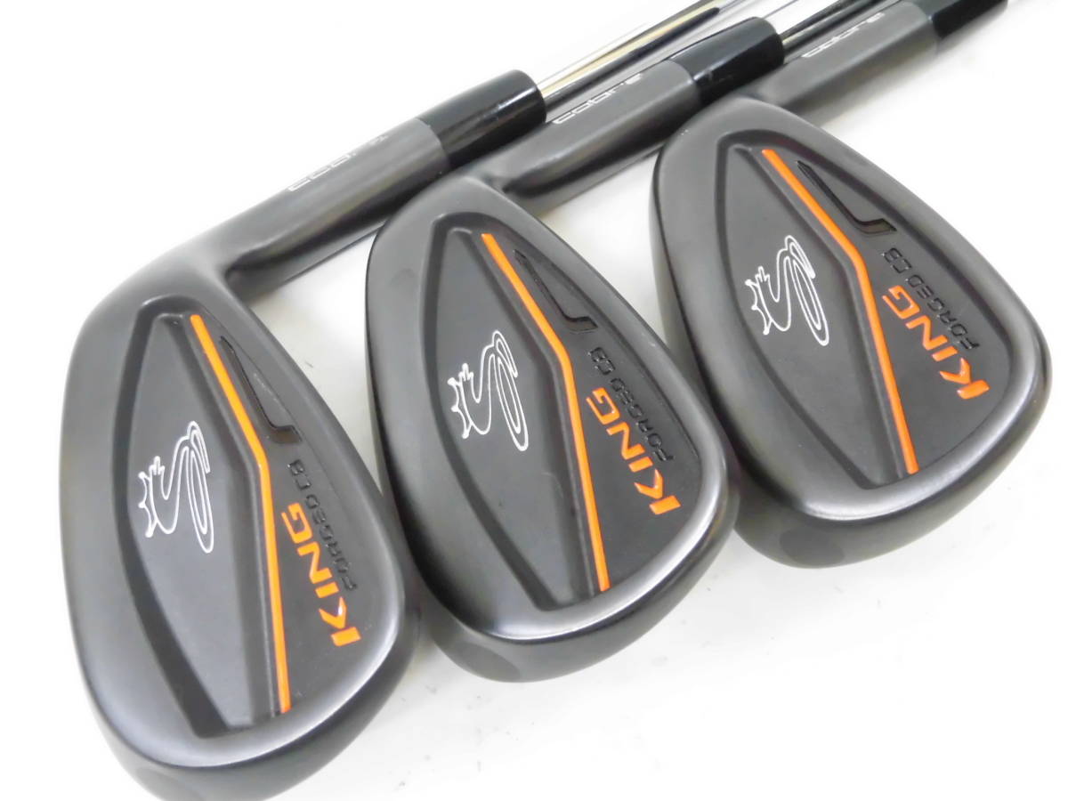 ◇程度良◇コブラ◇KING FORGED CB BLACK◇4-PW 7本◇Dynamic Gold 
