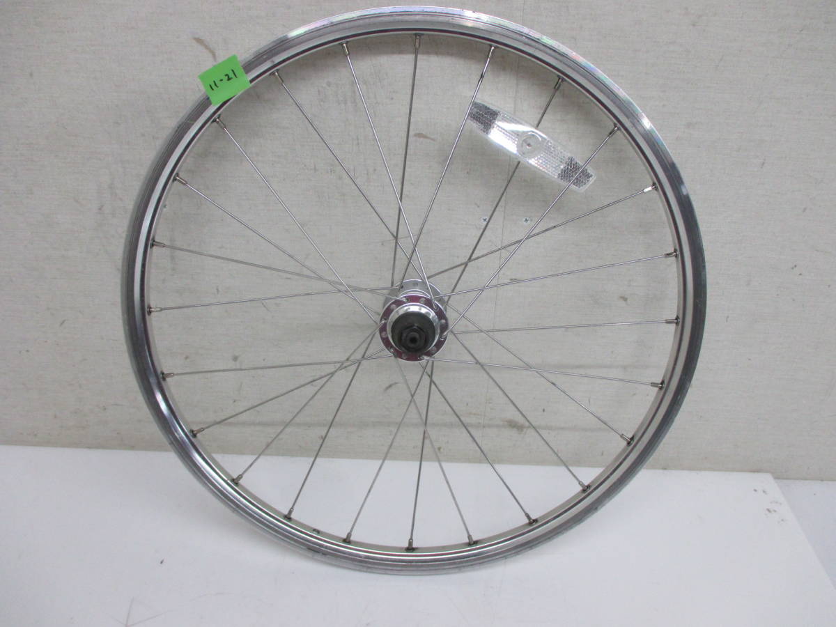 正規品，品質保証 11-21 小径車用 自転車 リアホイール シルバー 直径約46.5ｃｍ(ホイール（完組、手組）)｜売買されたオークション情報、yahooの商品情報をアーカイブ公開 - オークファン ホイール（完組、手組）