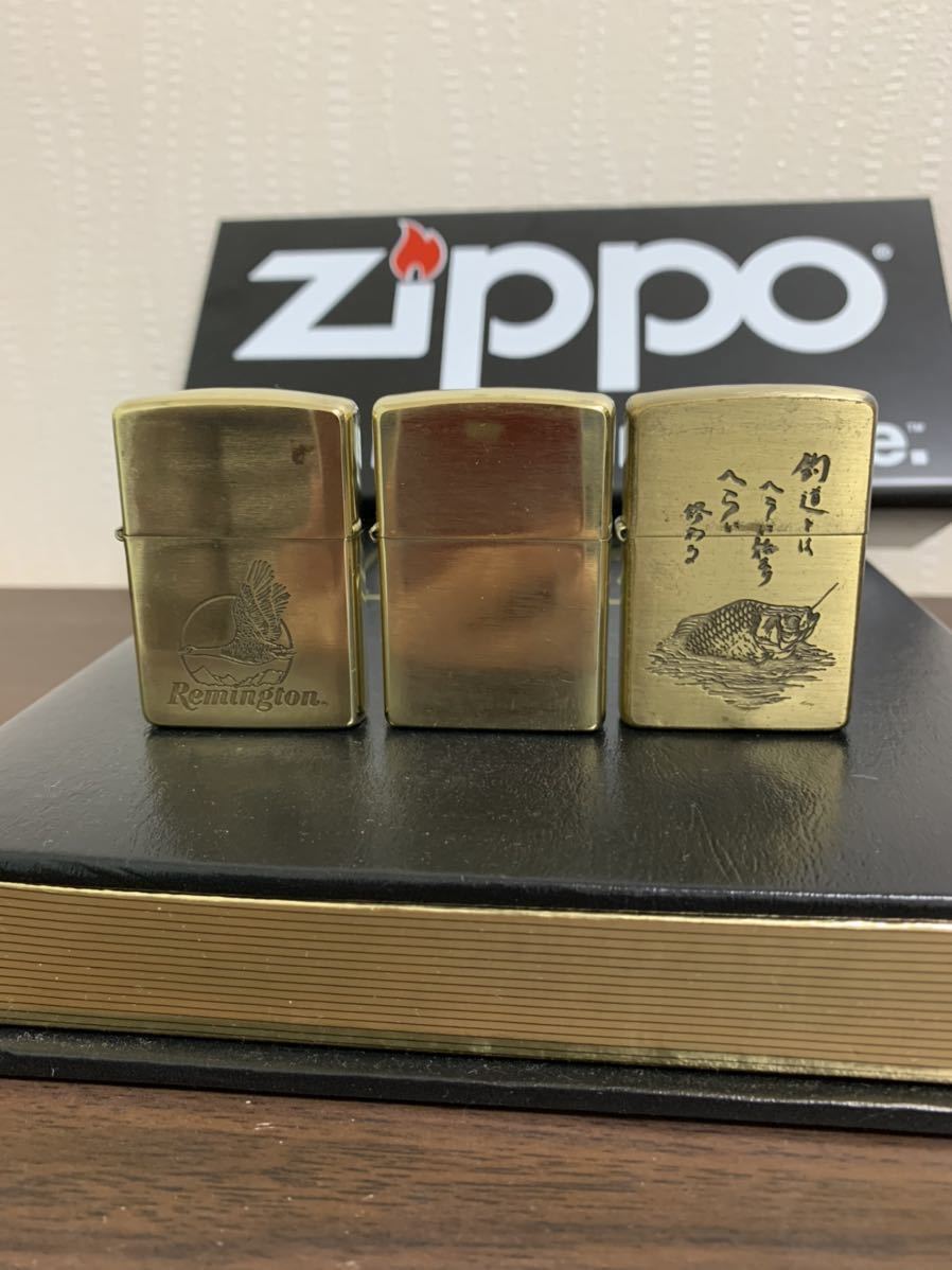 人気定番，最新作 ZIPPO ジッポ REGULAR レギュラー ソリッドブラス 1992 2015年製 SOLID BRASS 3個セット 1500円(その他)｜売買されたオークション情報、yahooの商品情報をアーカイブ公開 - オークファン Zippo