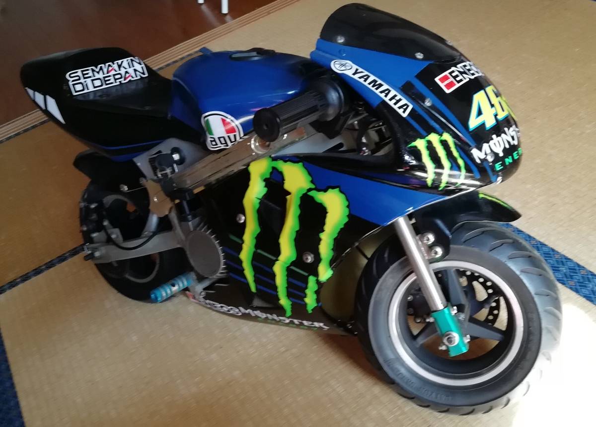 中華ポケバイ 46モンスターエナジーヤマハ仕様 実働 VR46 Yamaha 