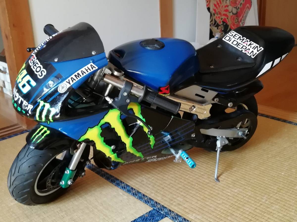中華ポケバイ 46モンスターエナジーヤマハ仕様 実働 VR46 Yamaha 