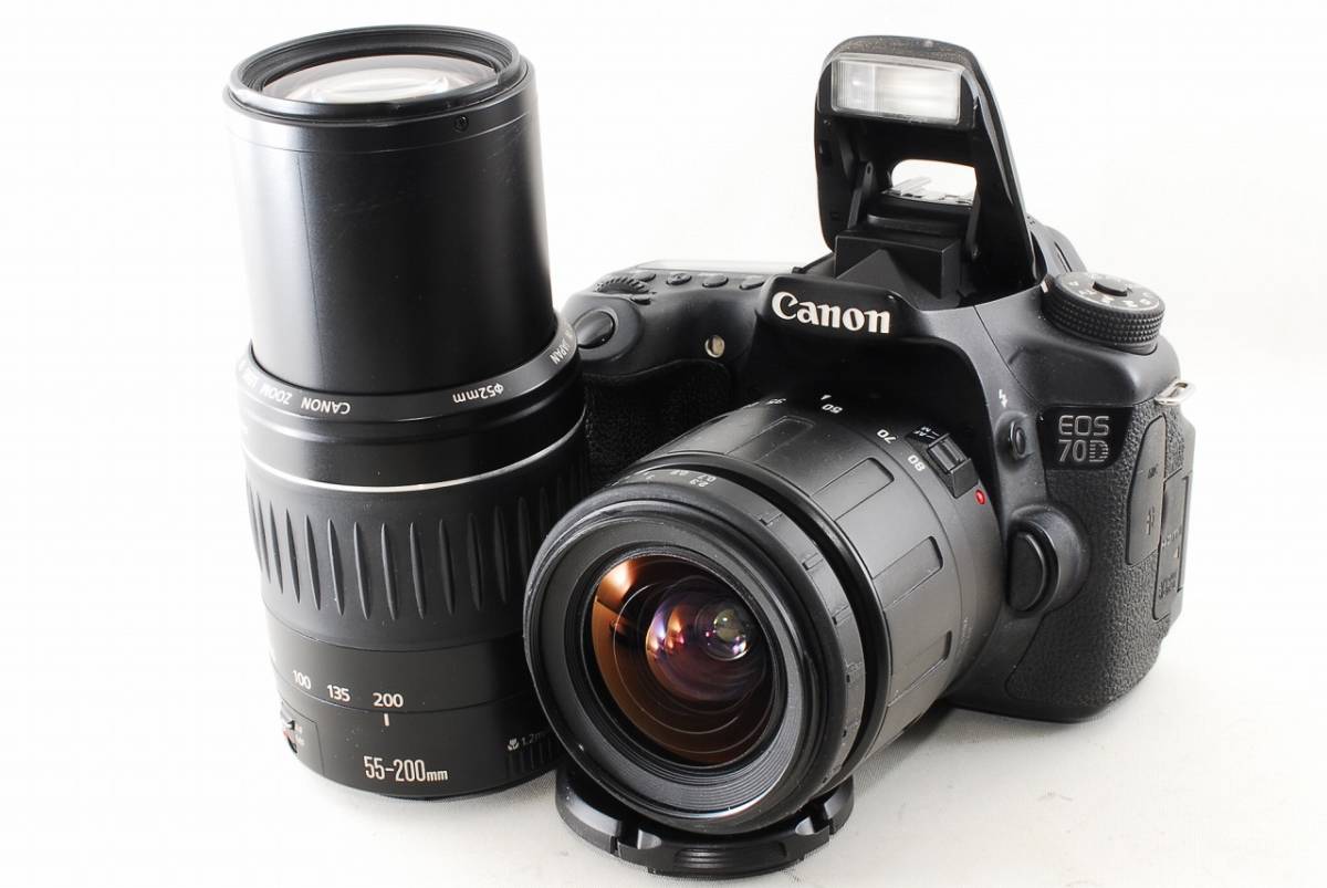 EOS 70D Canon 中古キヤノン ダブルズームキット 超望遠ダブルズーム 