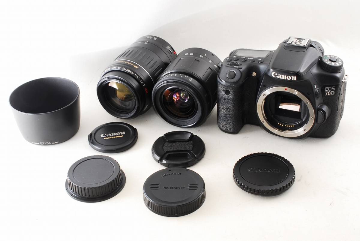 EOS 70D Canon 中古キヤノン ダブルズームキット 超望遠ダブルズーム 